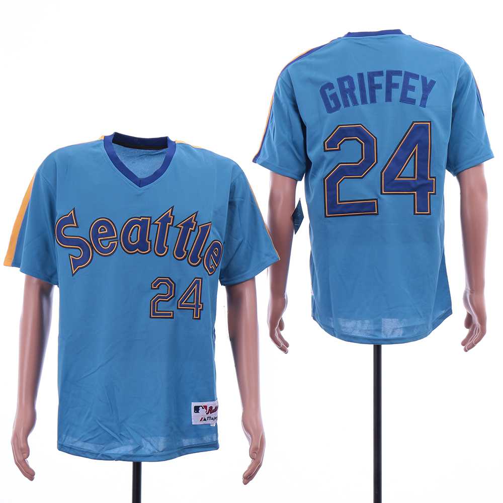 Mariners 24 Ken Griffey Jr. Blue Turn Back The Clock Jersey,We sell and wholesale Mariners 24 Ken Griffey Jr. Blue Turn Back The Clock Jersey on line form chian!